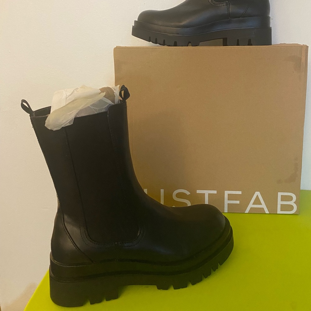 JustFab Black Ankle Boots